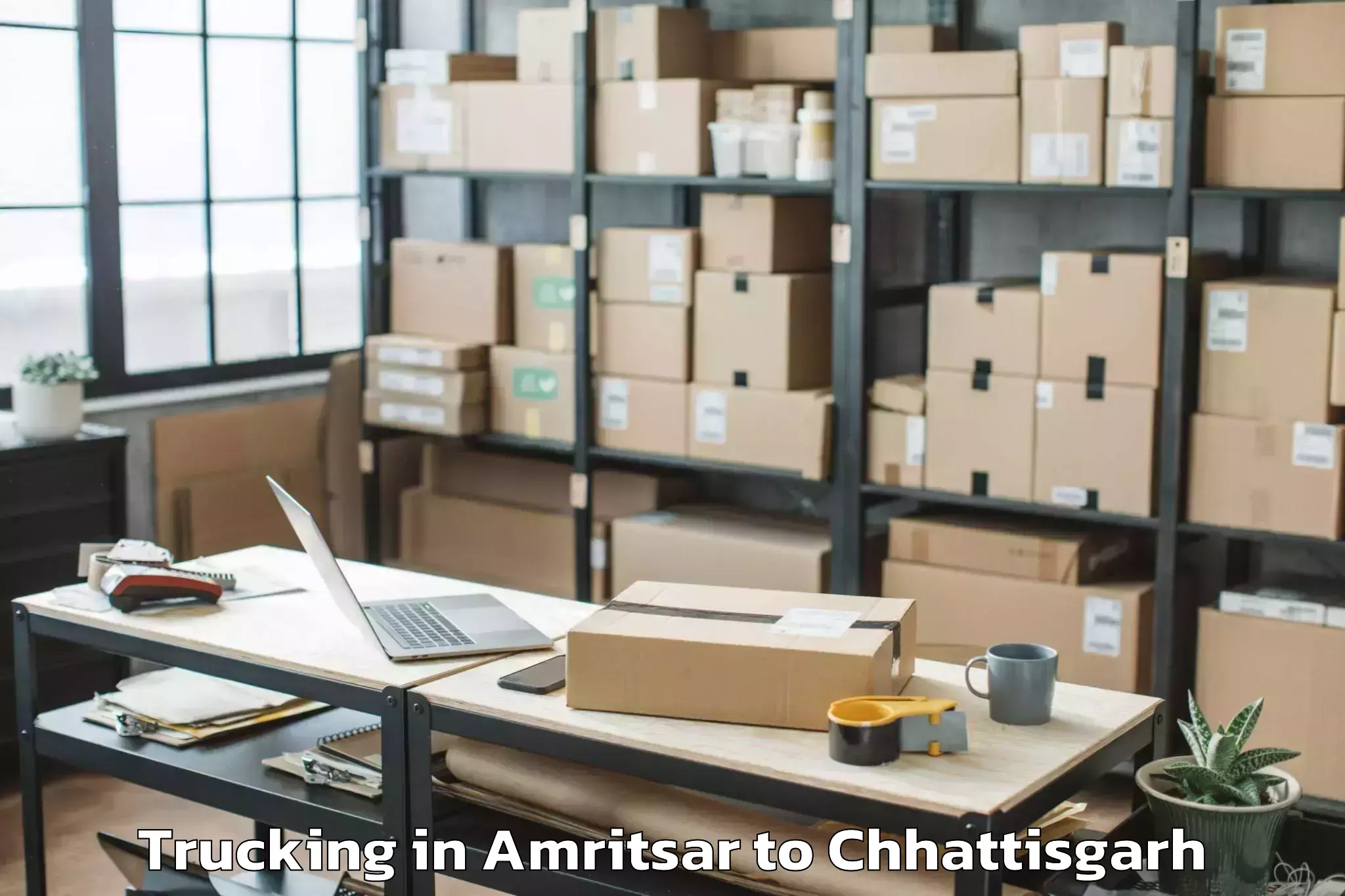 Leading Amritsar to Katghora Trucking Provider